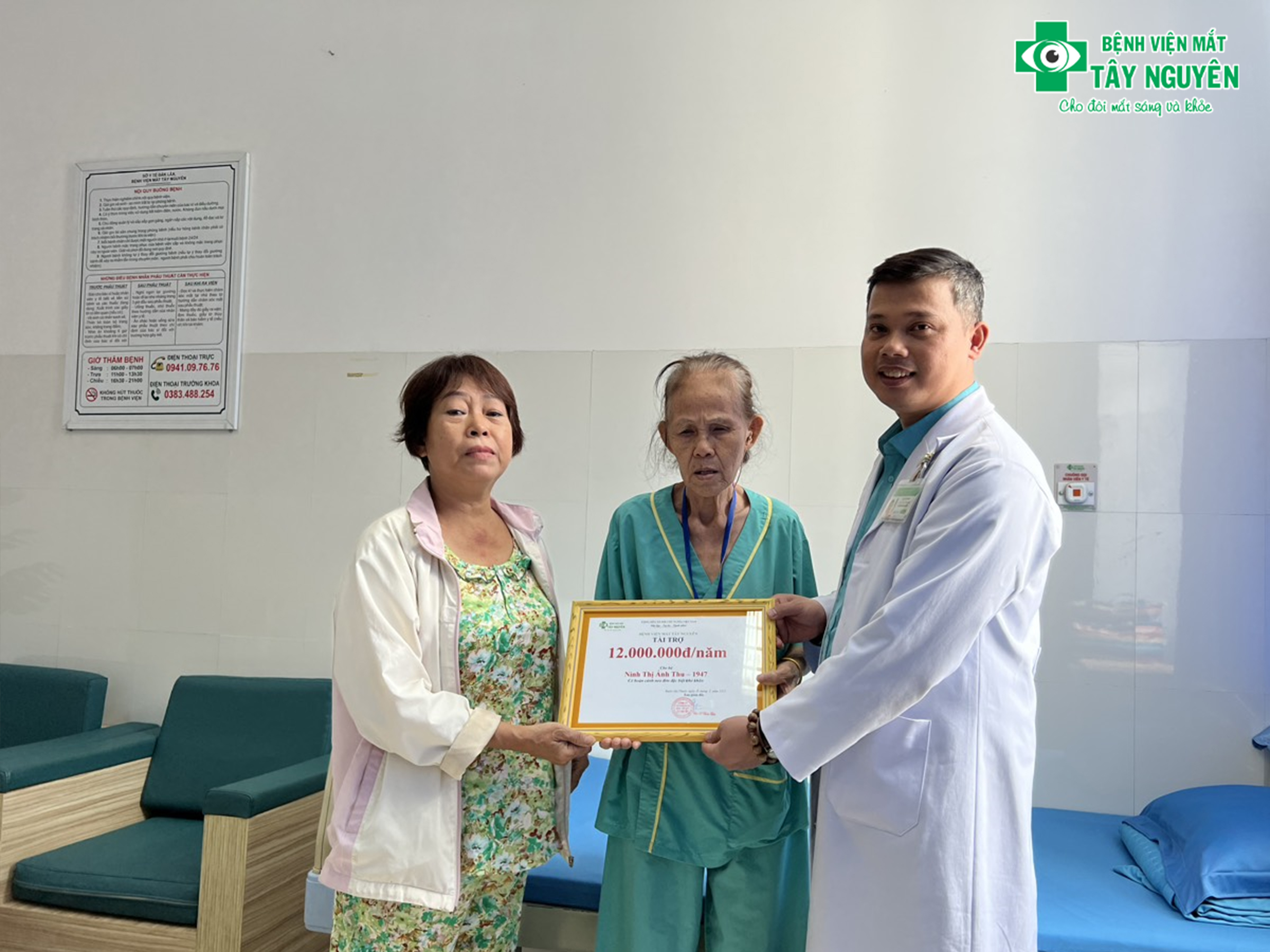 Bệnh viện mắt Tây Nguyên hỗ trợ chi phí sinh hoạt và mổ mắt miễn phí cho hoàn cảnh đặc biệt khó khăn.